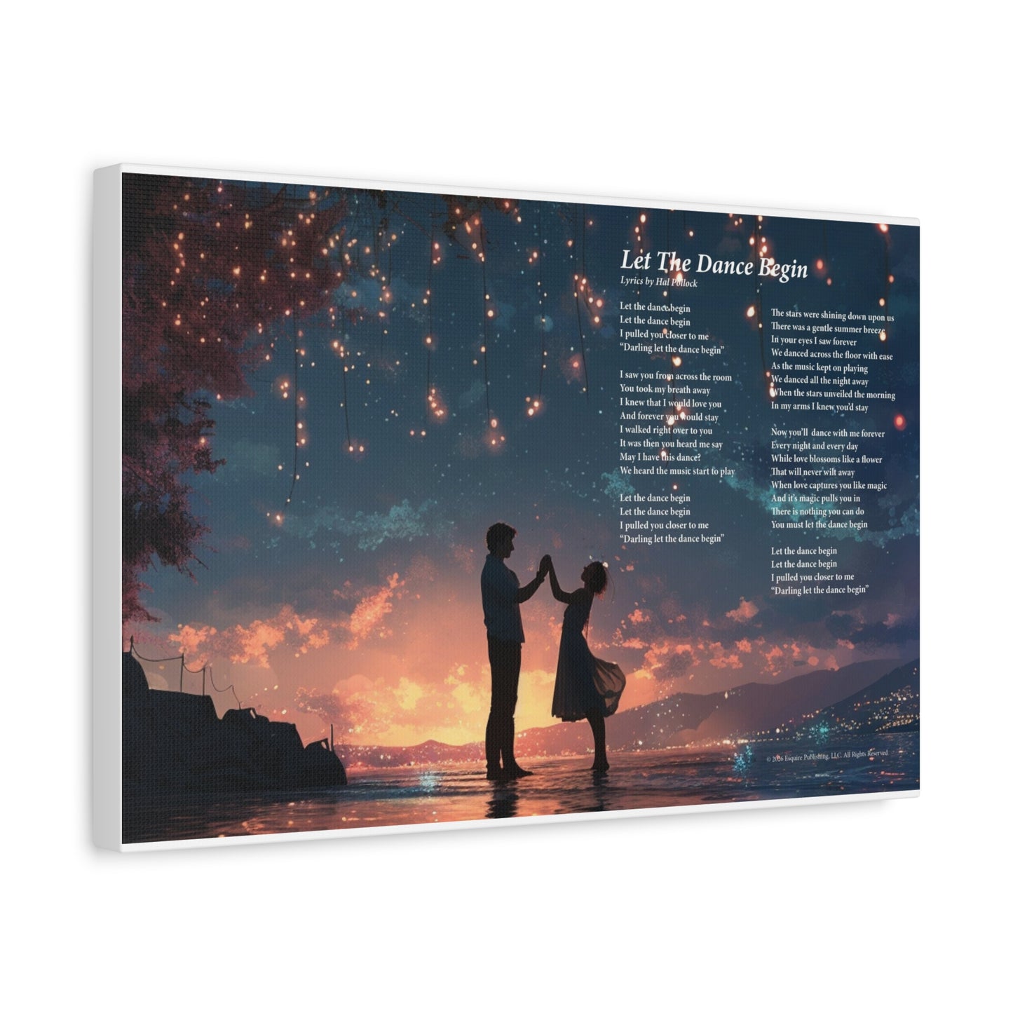 Let The Dance Begin — Lyric Art Print (Canvas)
