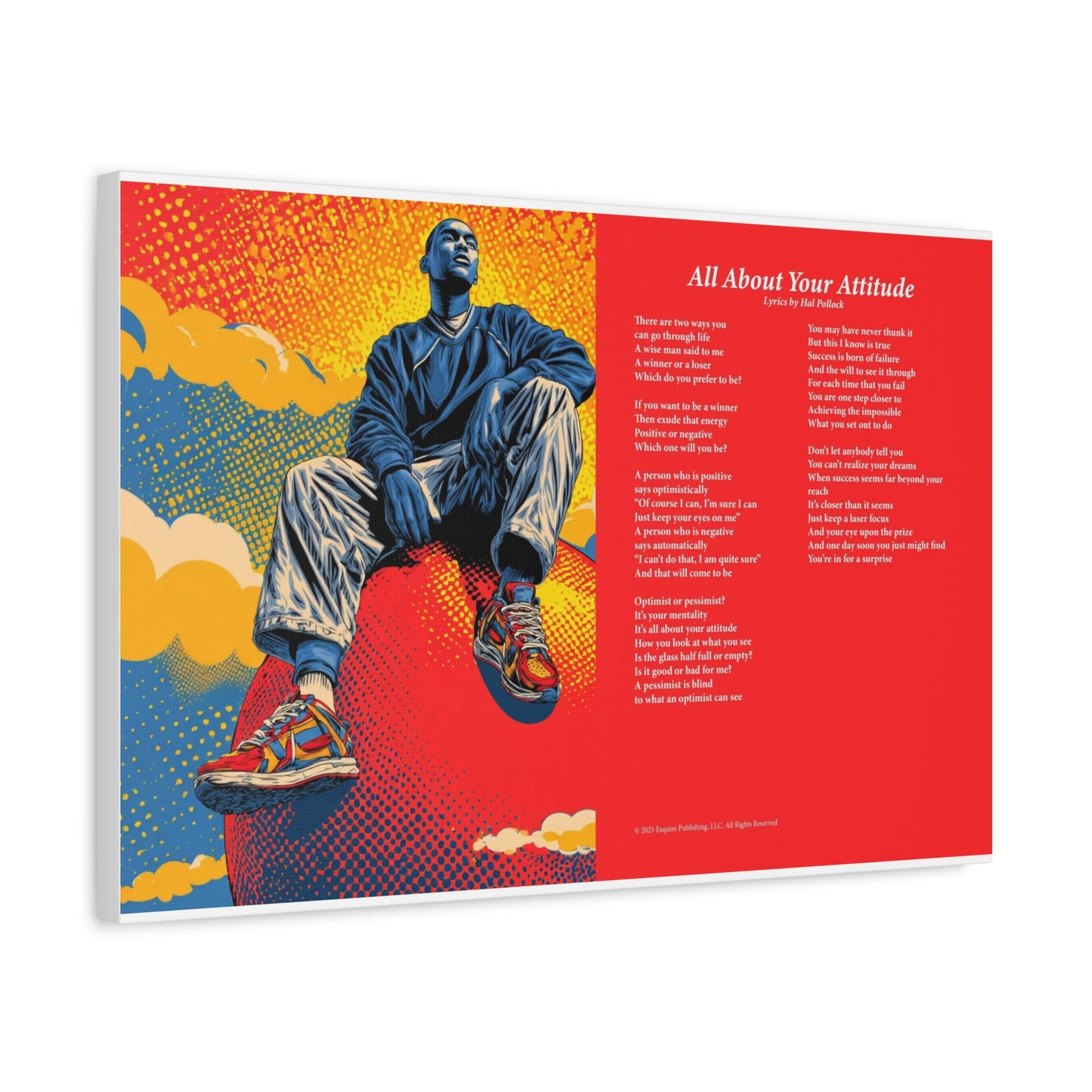 All About Your Attitude — Lyric Art Print (Canvas)