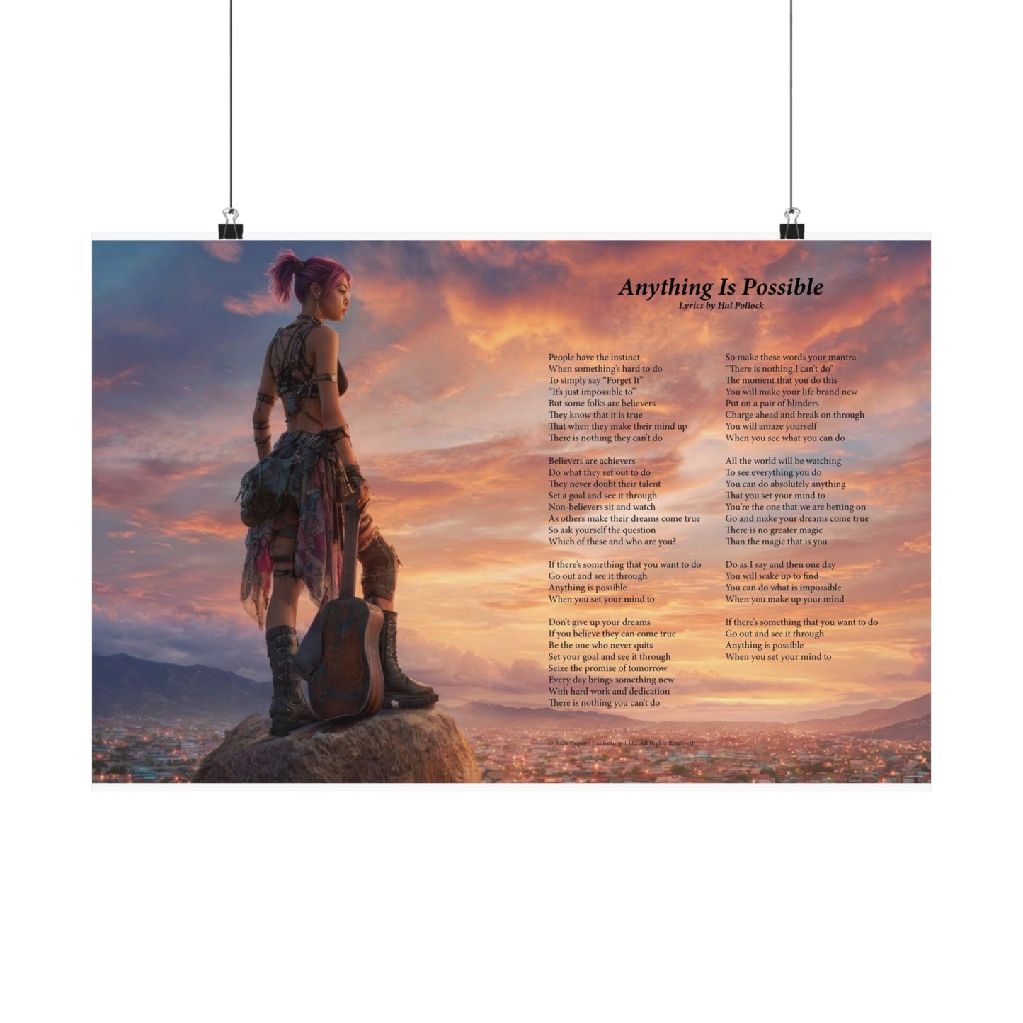 Anything Is Possible — Lyric Art Print (Matte Paper)