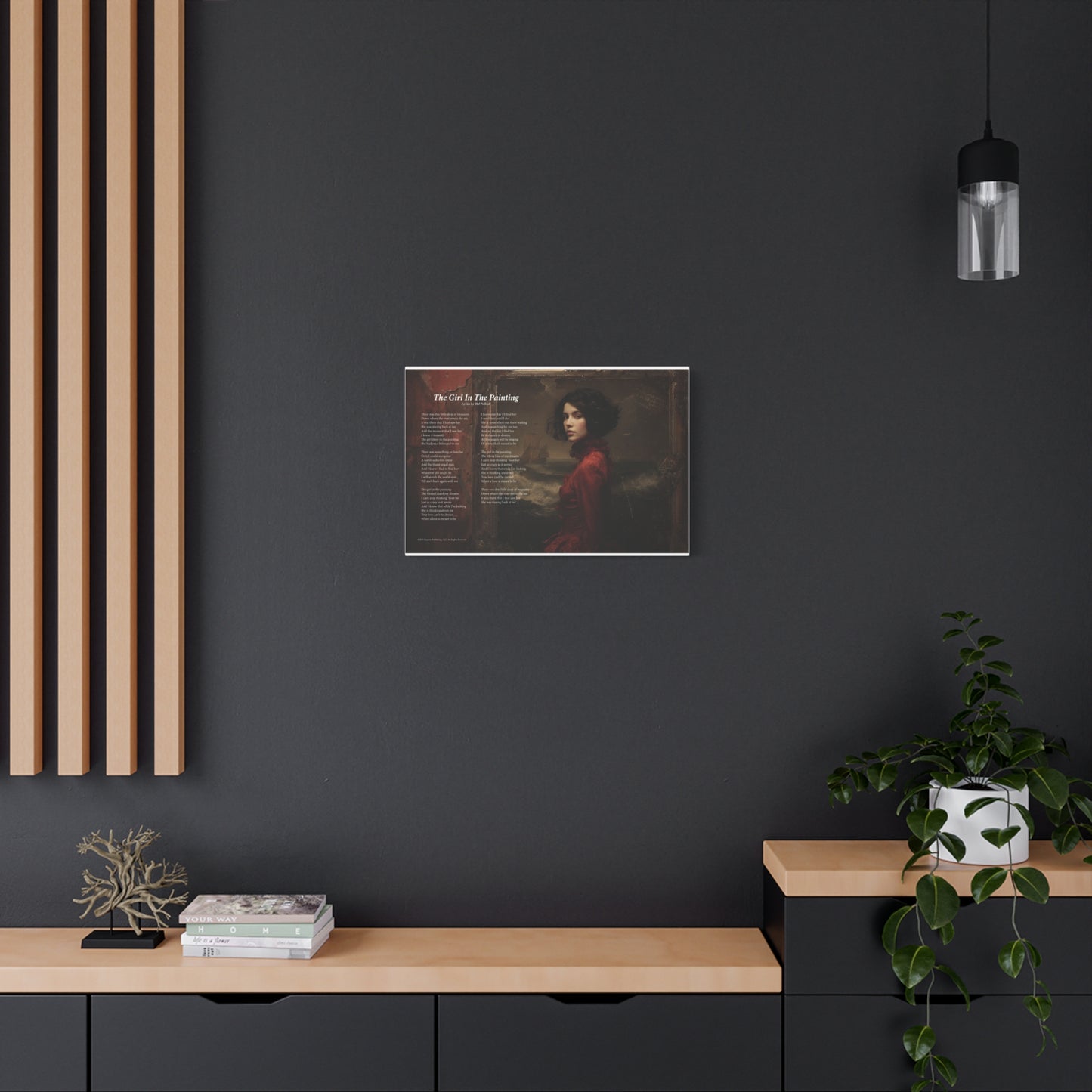 The Girl In The Painting — Lyric Art Print (Canvas)