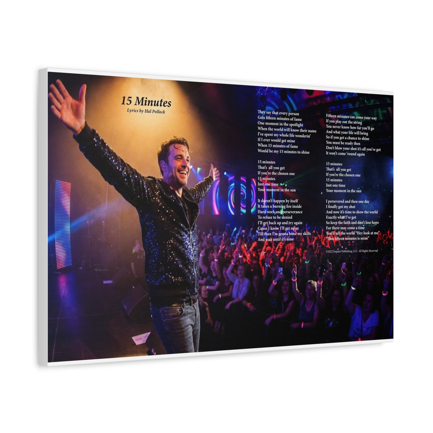 15 Minutes — Lyric Art Print (Canvas)
