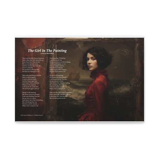 The Girl In The Painting — Lyric Art Print (Canvas)