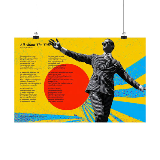 All About The Title — Lyric Art Print (Matte Paper)