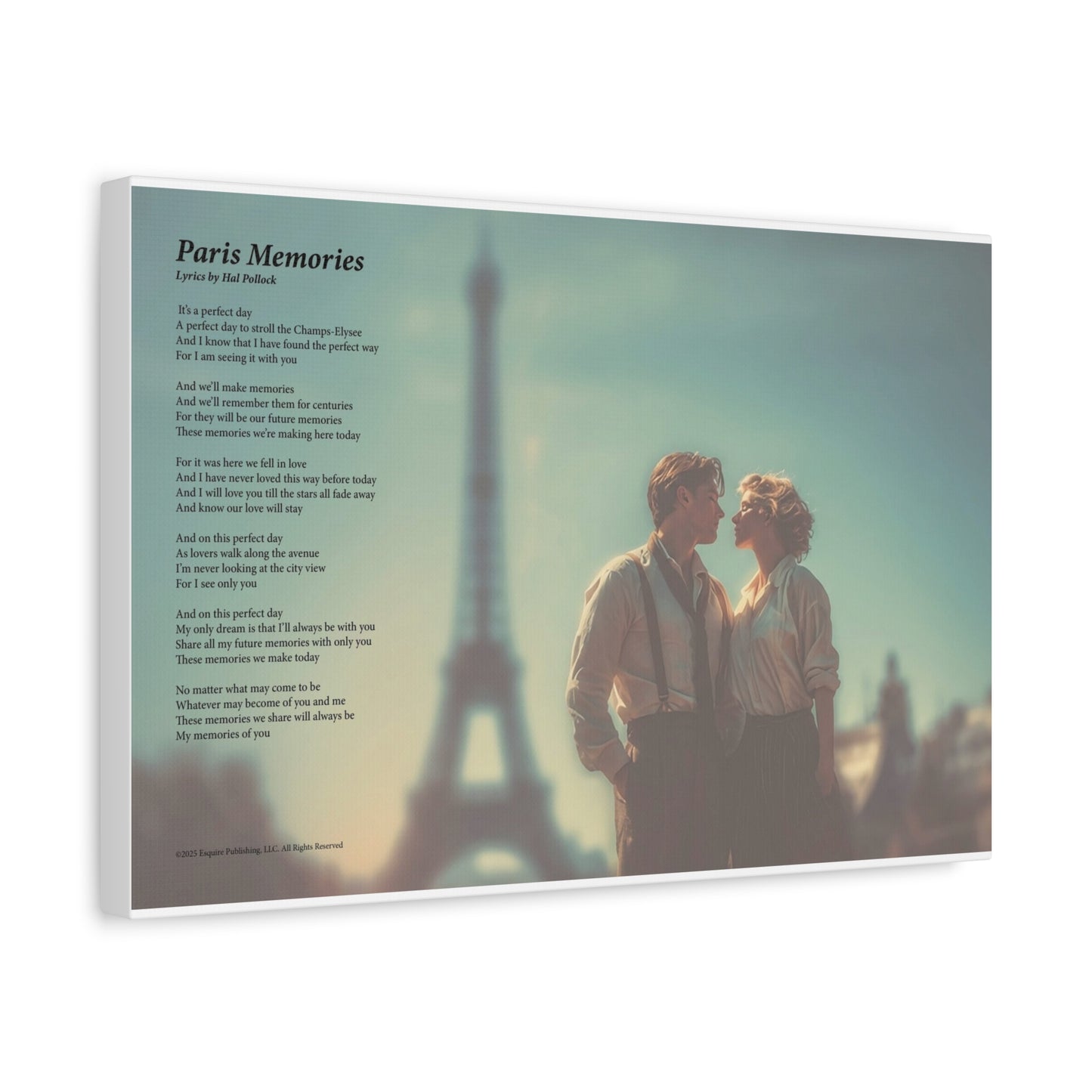 Paris Memories — Lyric Art Print (Canvas)