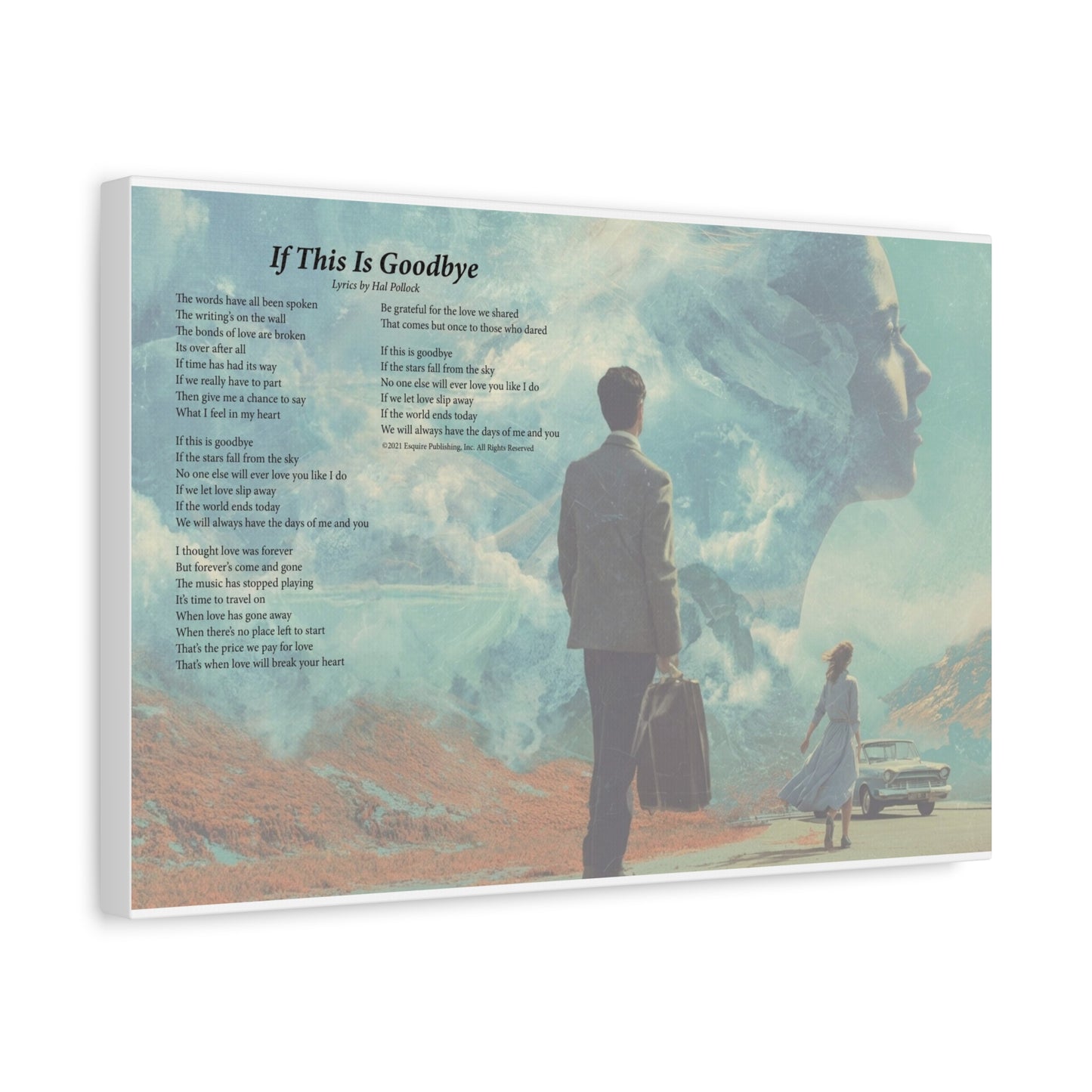 If This Is Goodbye — Lyric Art Print (Canvas)