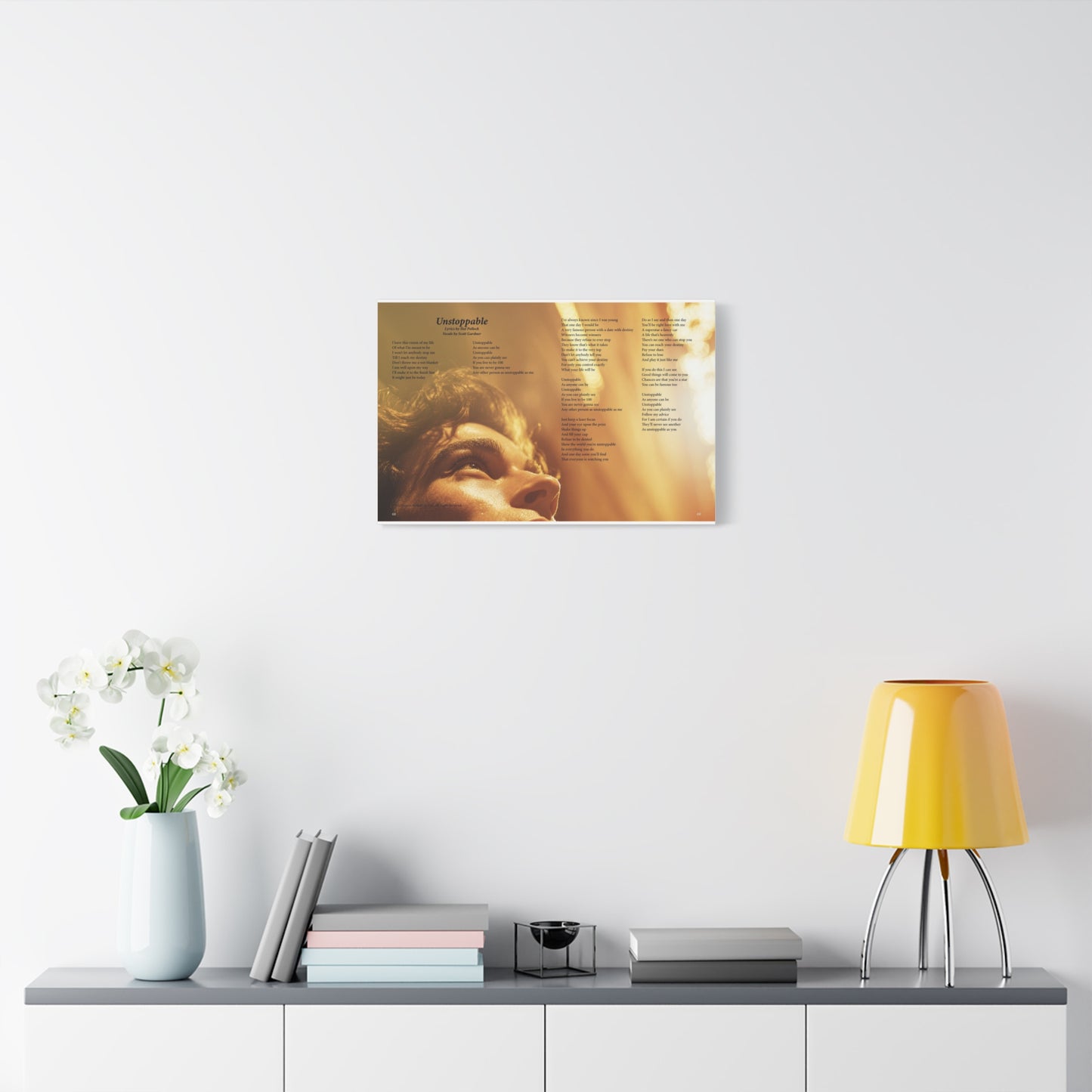 Unstoppable — Lyric Art Print (Canvas)