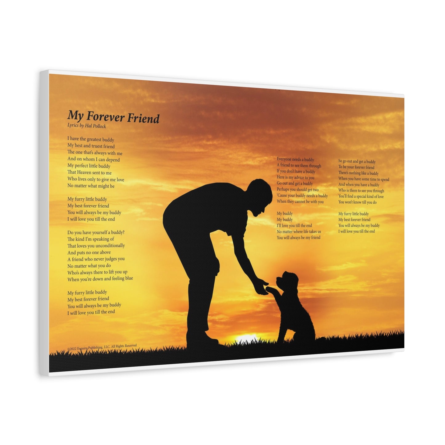 My Forever Friend — Lyric Art Print (Canvas)