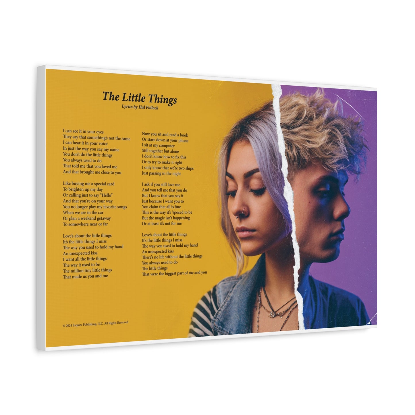 The Little Things — Lyric Art Print (Canvas)