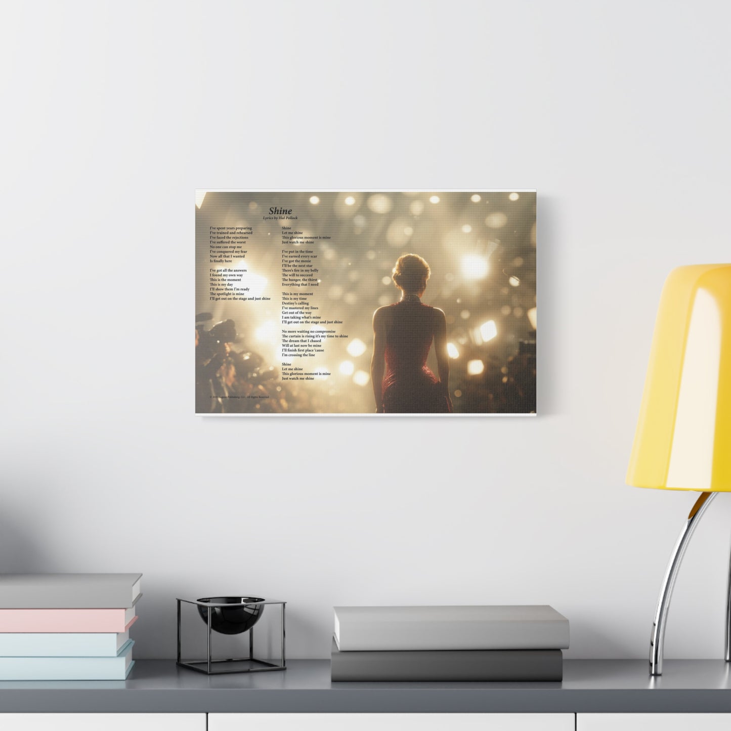 Shine — Lyric Art Print (Canvas)