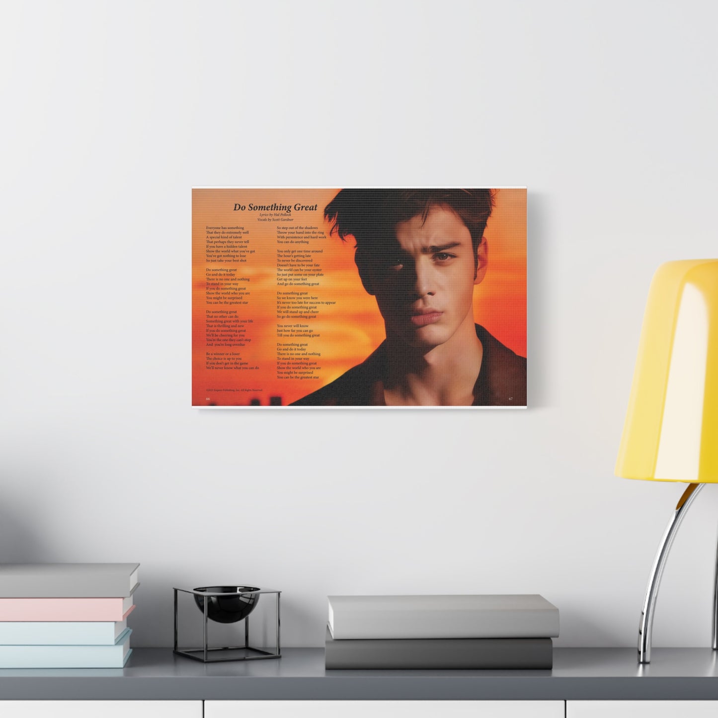 Do Something Great — Lyric Art Print (Canvas)