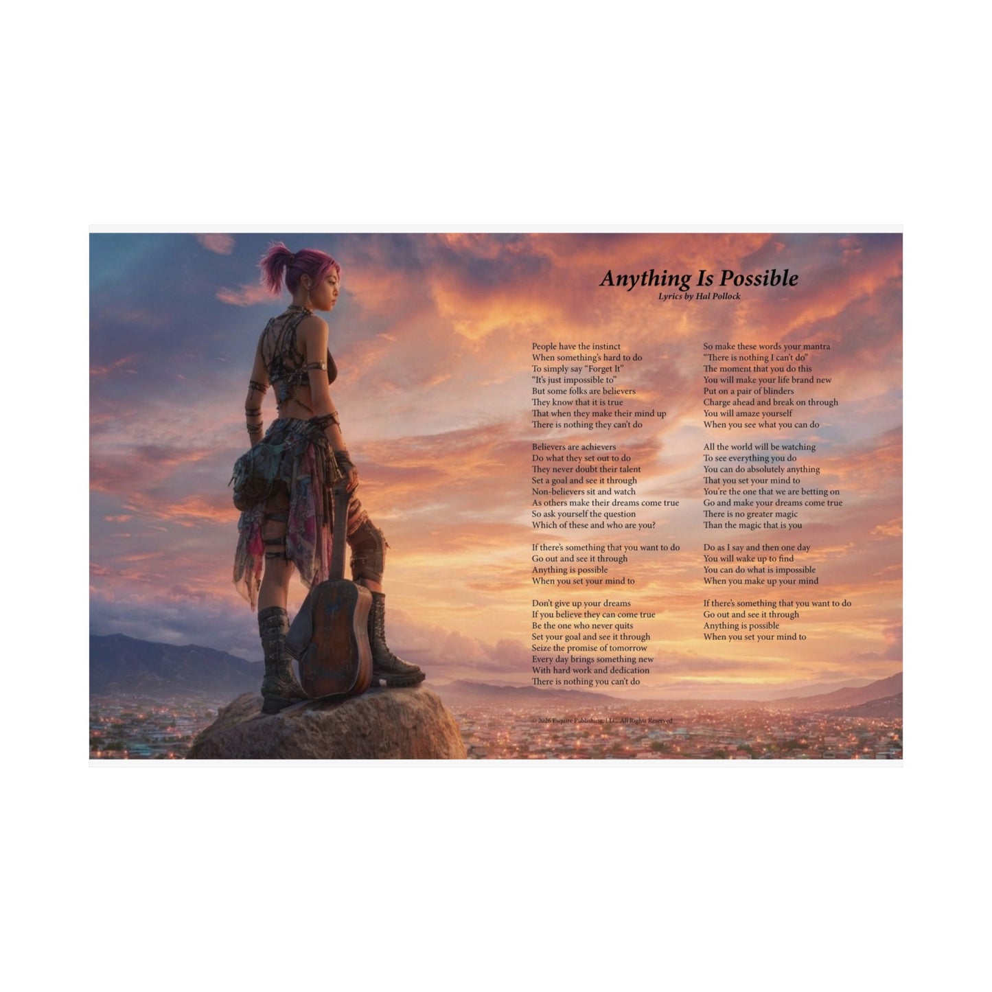 Anything Is Possible — Lyric Art Print (Matte Paper)