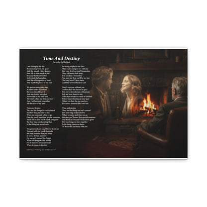 Time And Destiny — Lyric Art Print (Canvas)