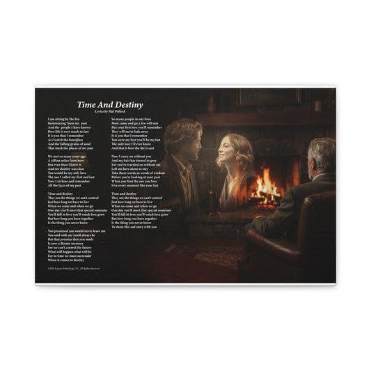 Time And Destiny — Lyric Art Print (Canvas)