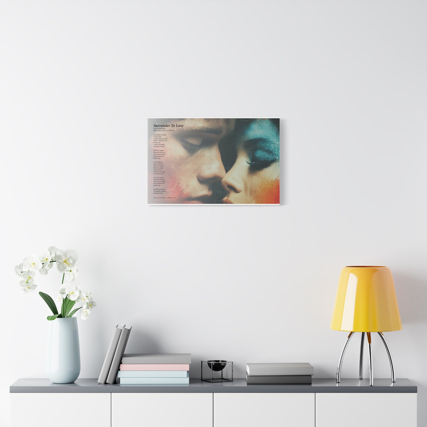 Surrender To Love — Lyric Art Print (Canvas)