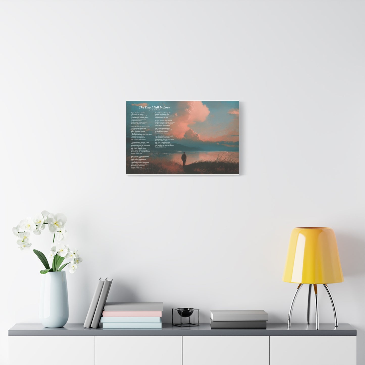 The Day I Fall In Love — Lyric Art Print (Canvas)