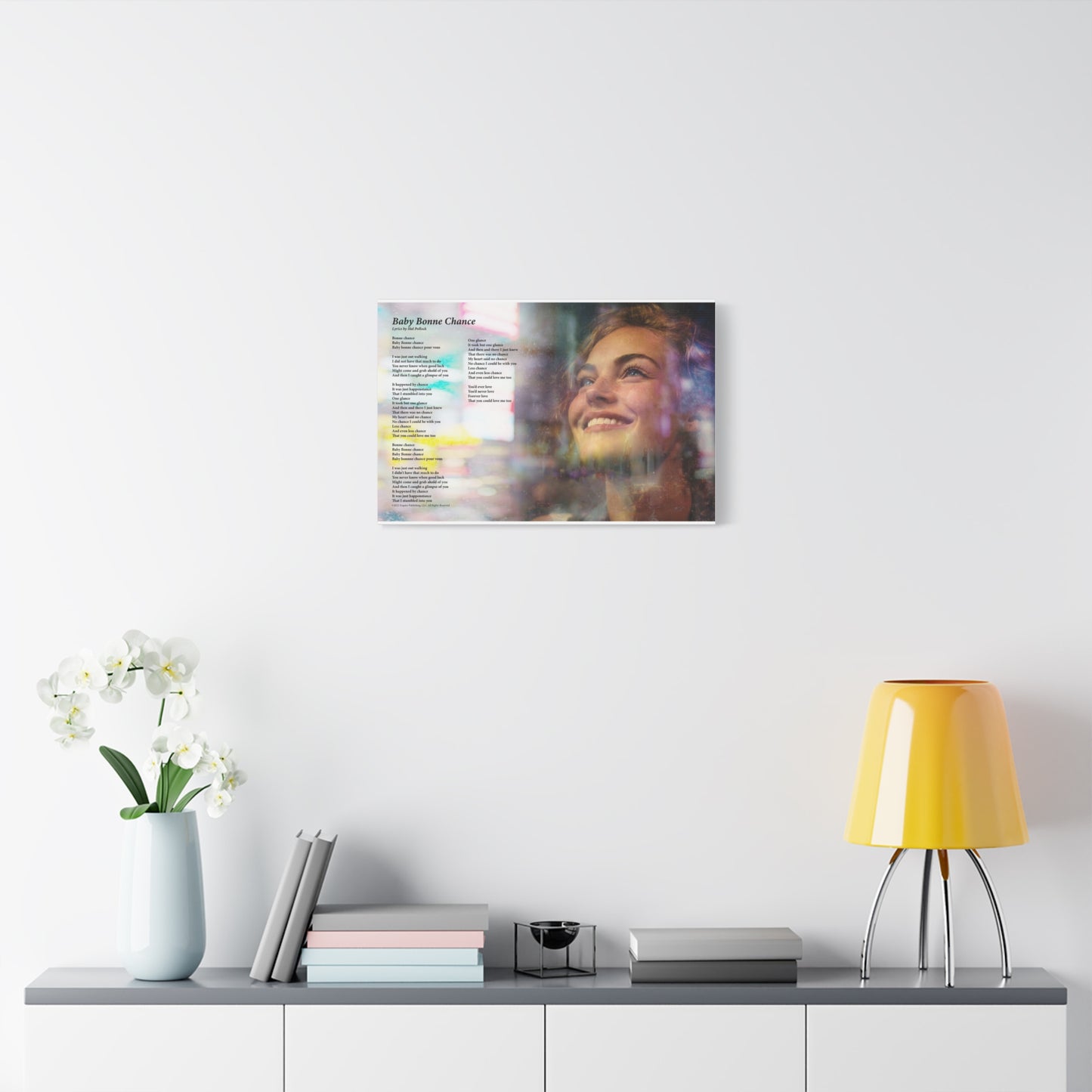 Baby Bonne Chance — Lyric Art Print (Canvas)