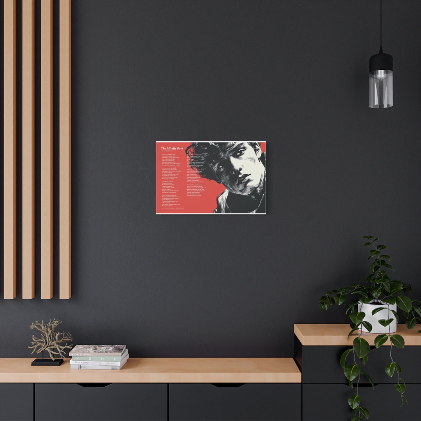The Middle Part — Lyric Art Print (Canvas)