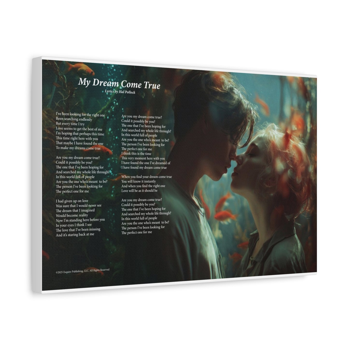 My Dream Come True — Lyric Art Print (Canvas)