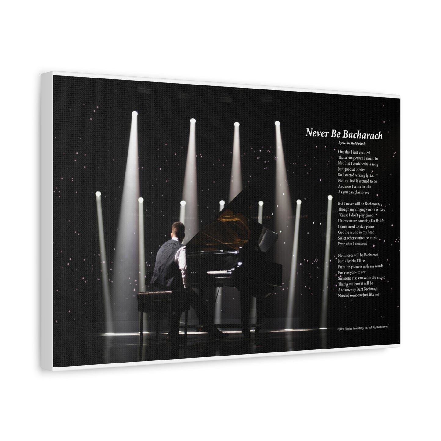 Never Be Bacharach — Lyric Art Print (Canvas)