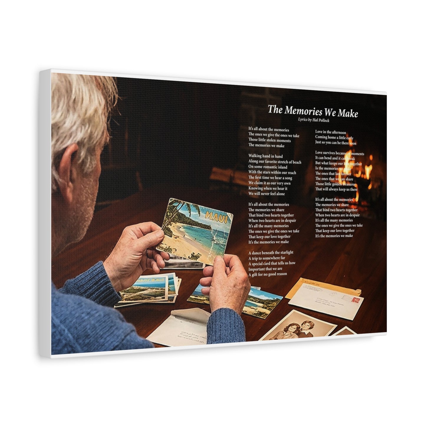 The Memories We Make — Lyric Art Print (Canvas)
