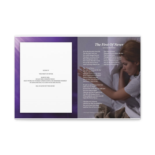 The First Of Never — Lyric Art Print (Canvas)