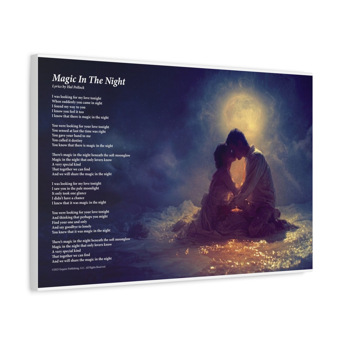 Magic In The Night — Lyric Art Print (Canvas)