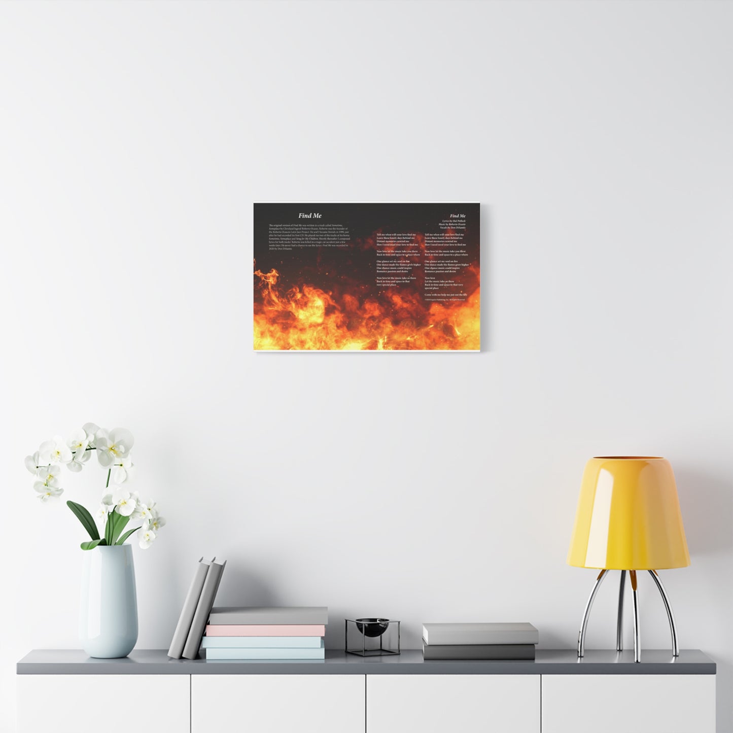 Find Me — Lyric Art Print (Canvas)