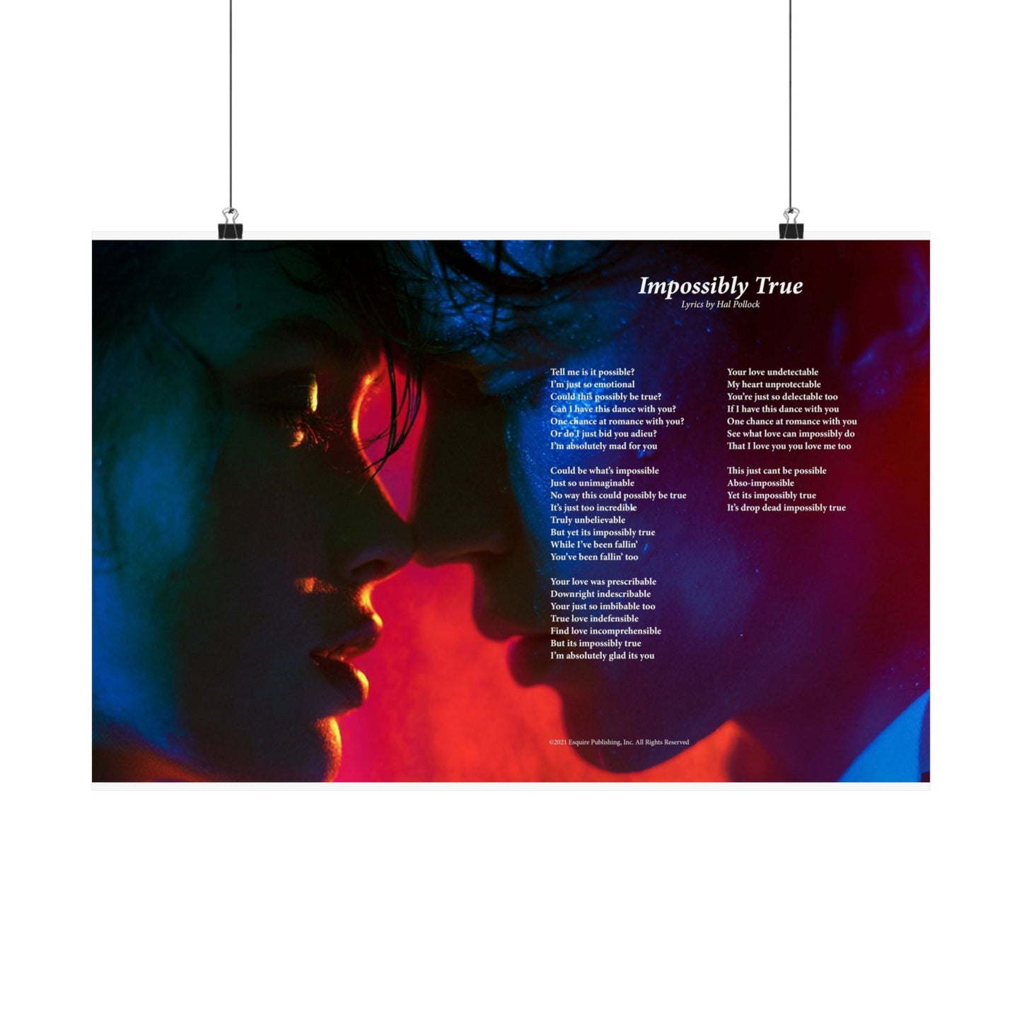 Impossibly True — Lyric Art Print (Matte Paper)