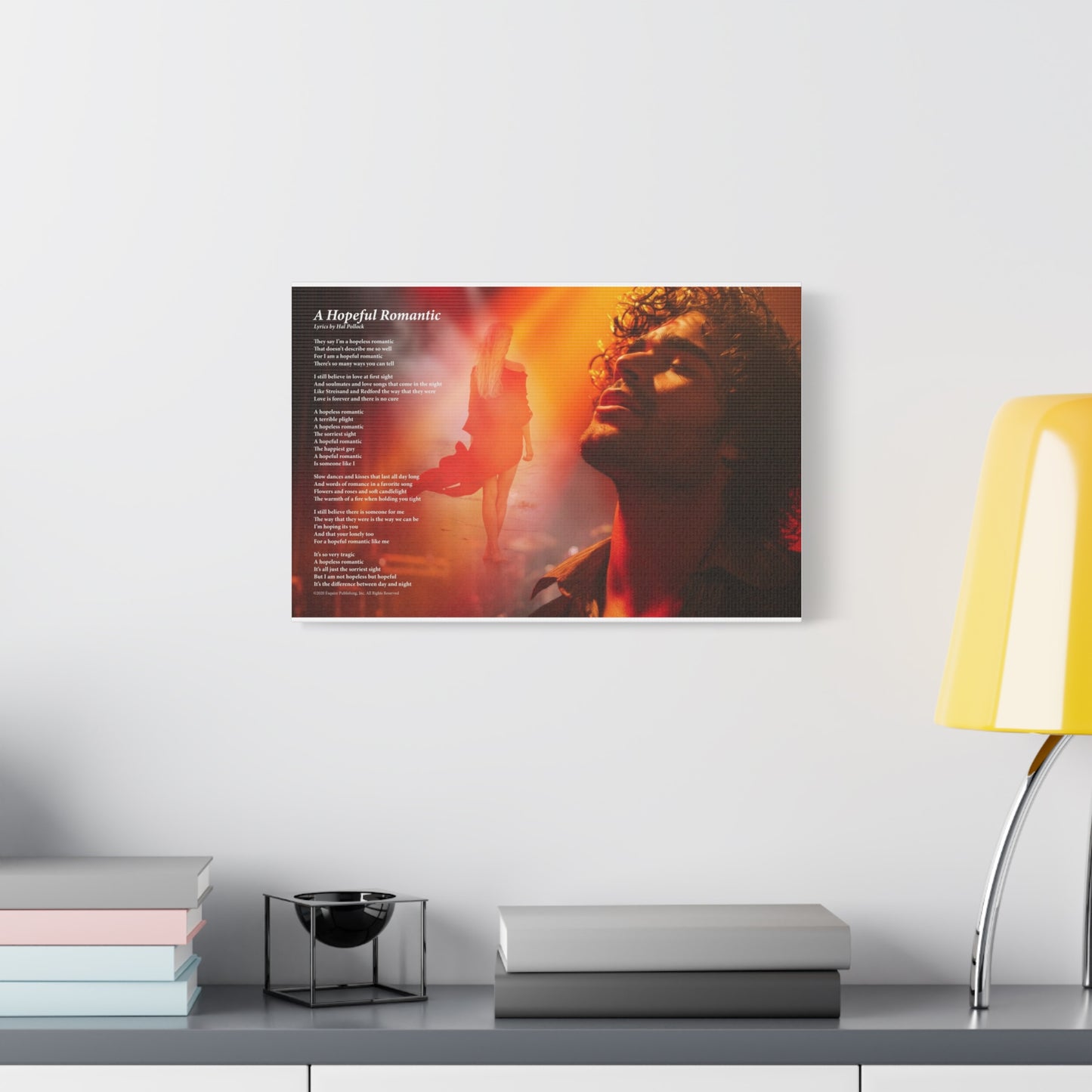 A Hopeful Romantic — Lyric Art Print (Canvas)