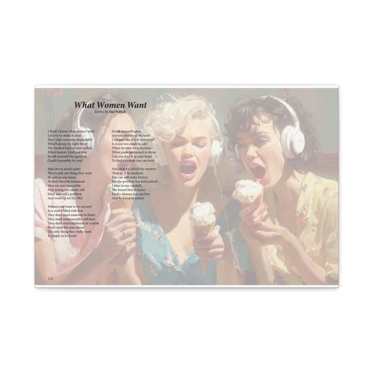 What Women Want — Lyric Art Print (Canvas)