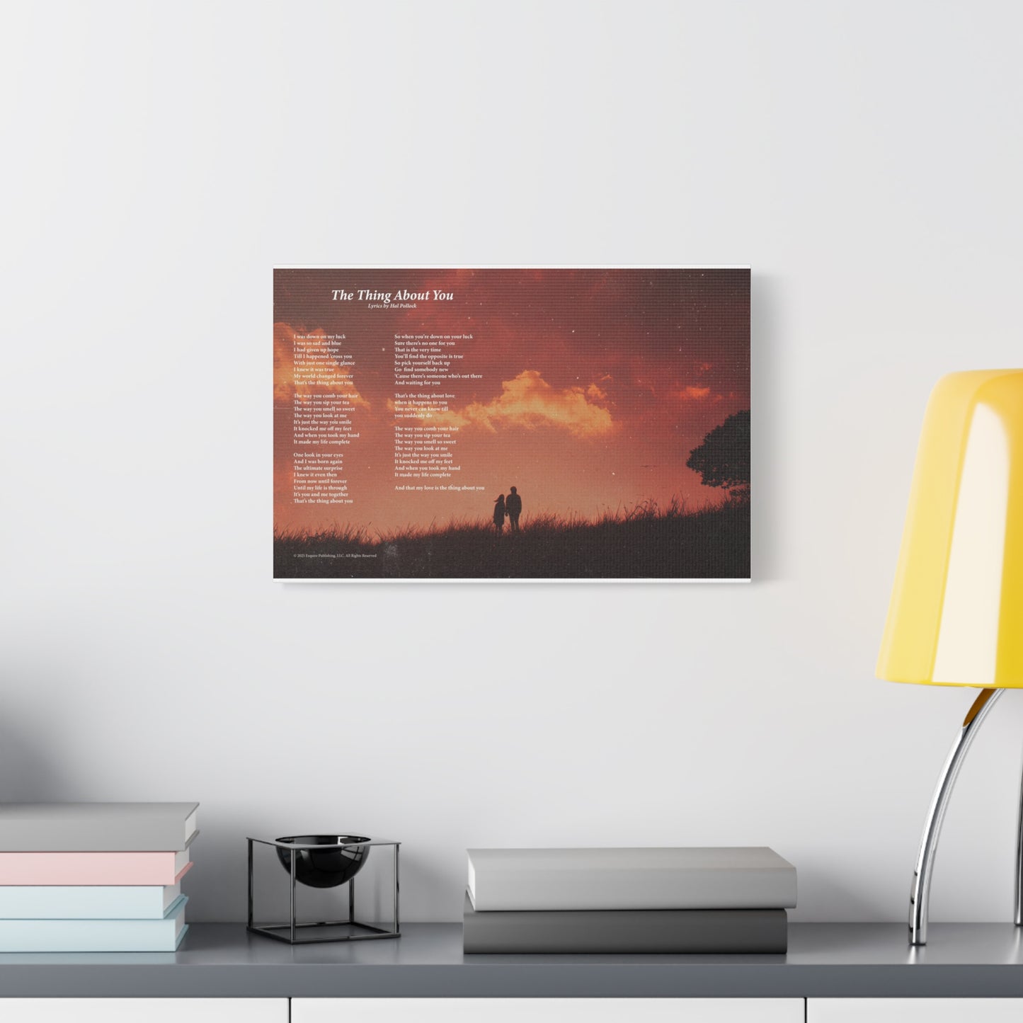 The Thing About You — Lyric Art Print (Canvas)