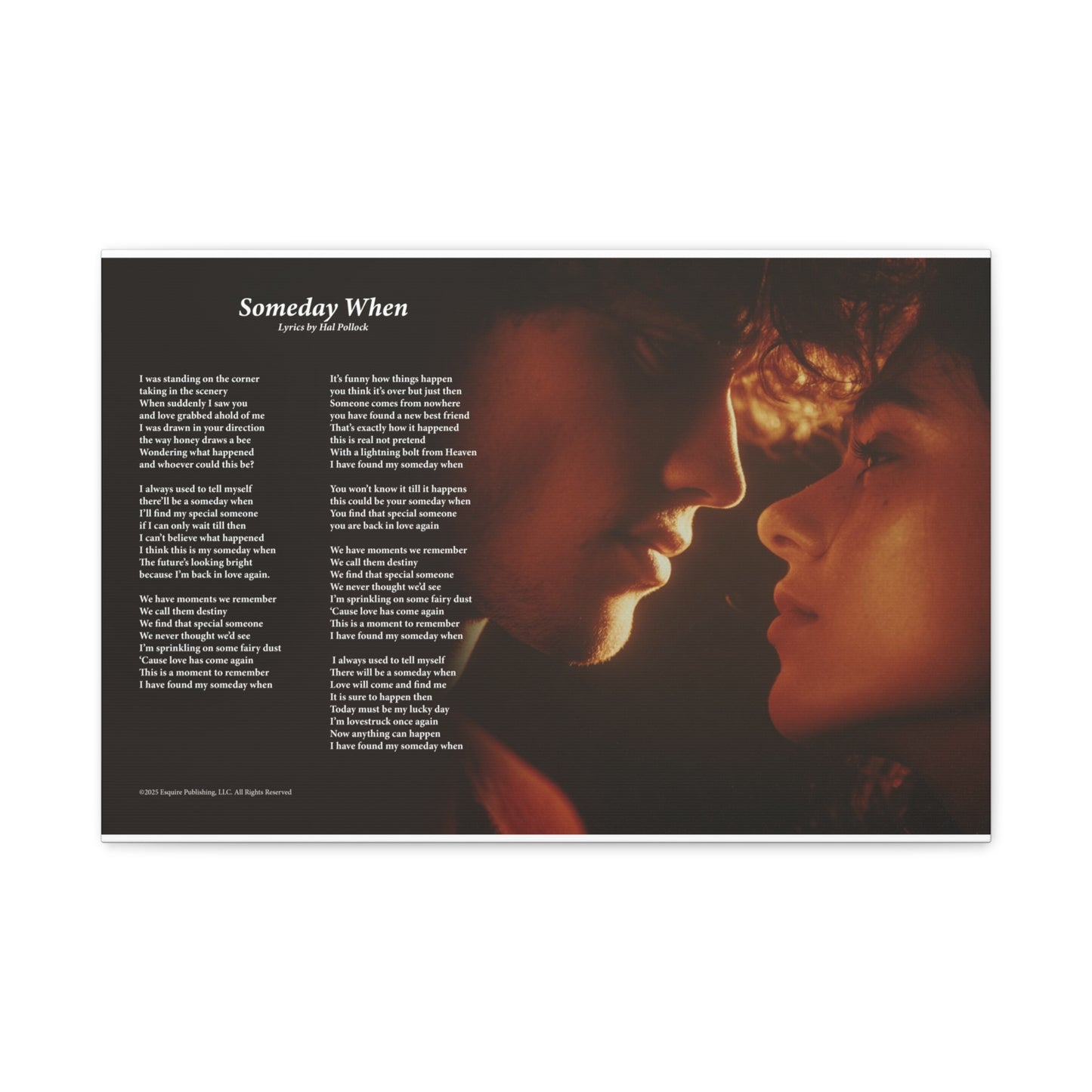 Someday When — Lyric Art Print (Canvas)