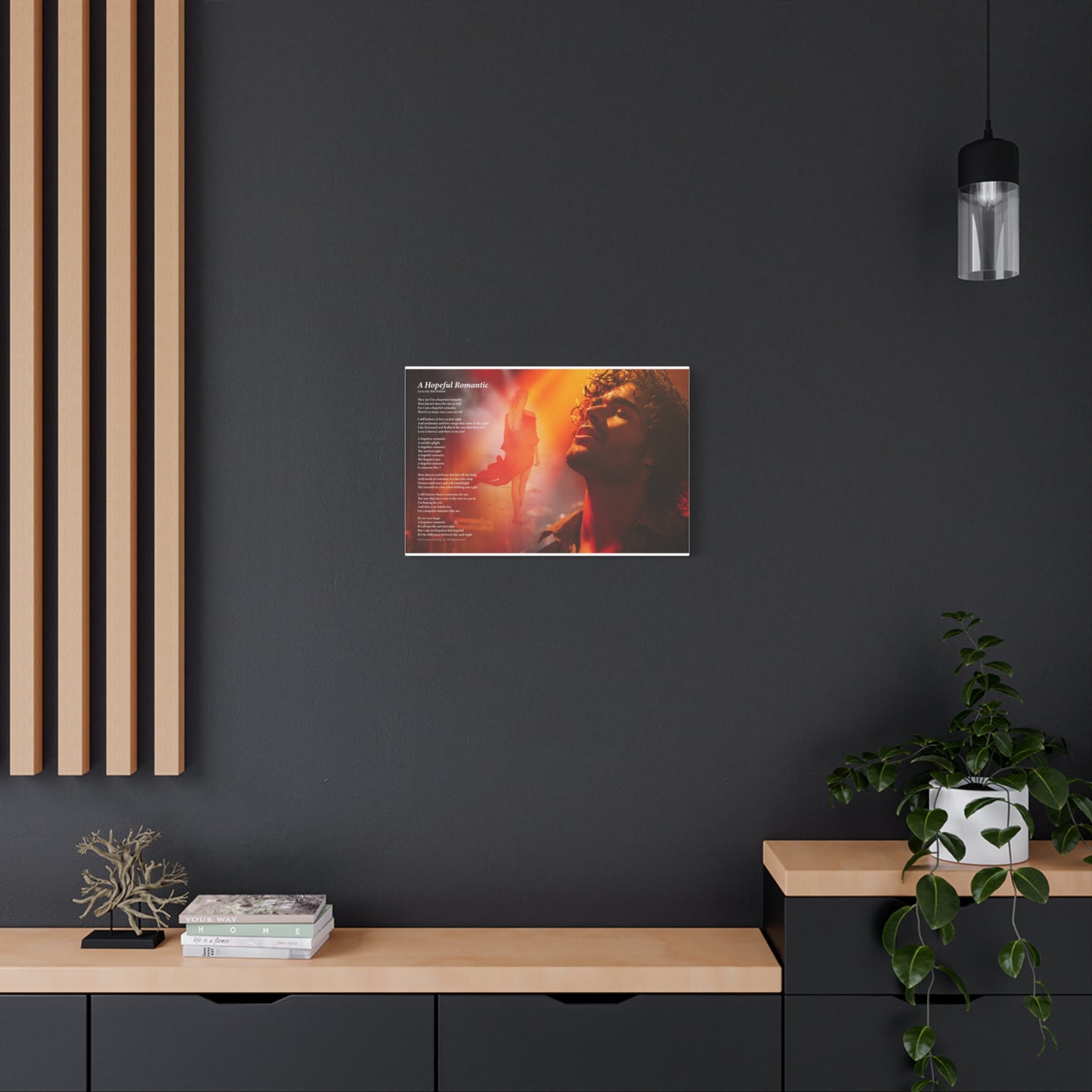 A Hopeful Romantic — Lyric Art Print (Canvas)