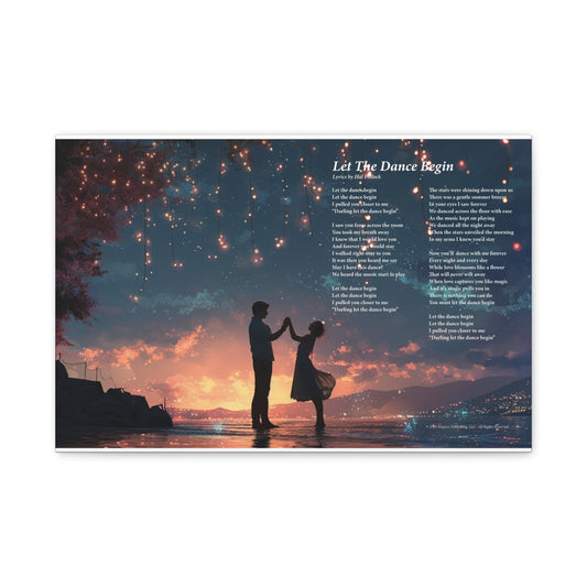 Let The Dance Begin — Lyric Art Print (Canvas)
