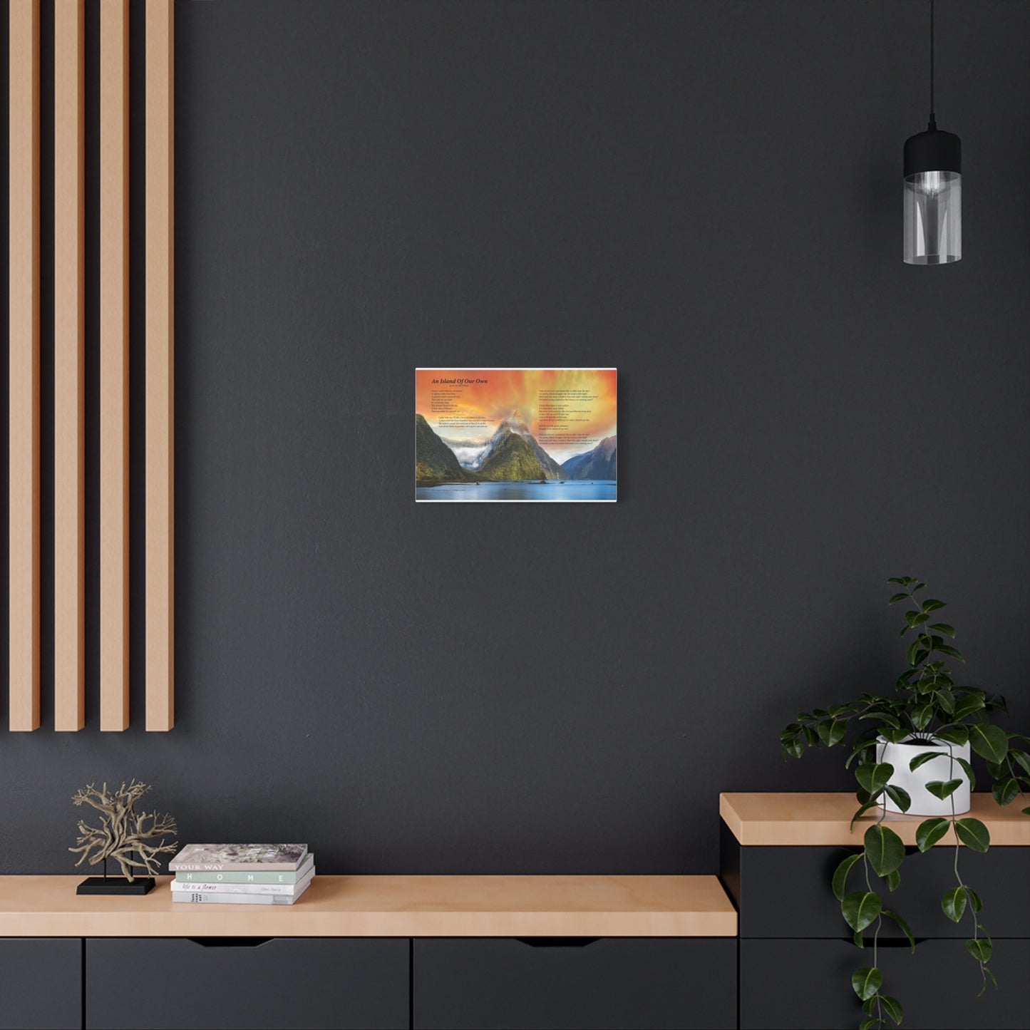 An Island Of Our Own — Lyric Art Print (Canvas)