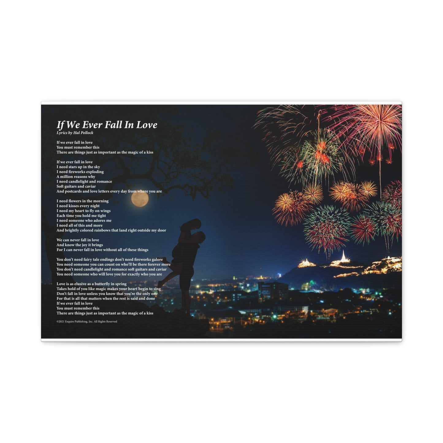 If We Ever Fall In Love — Lyric Art Print (Canvas)