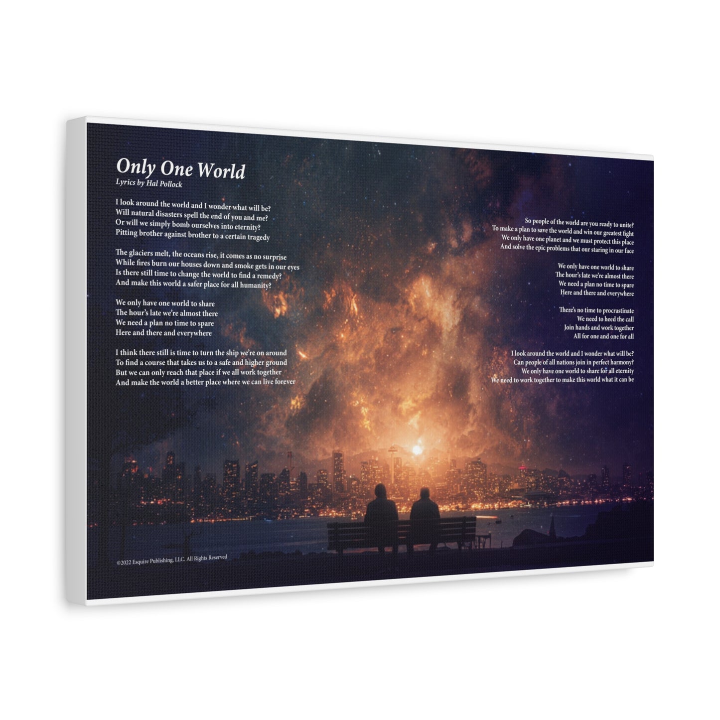 Only One World — Lyric Art Print (Canvas)