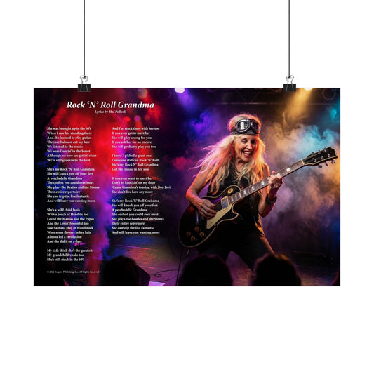 Rock N Roll Grandma — Lyric Art Print (Matte Paper)