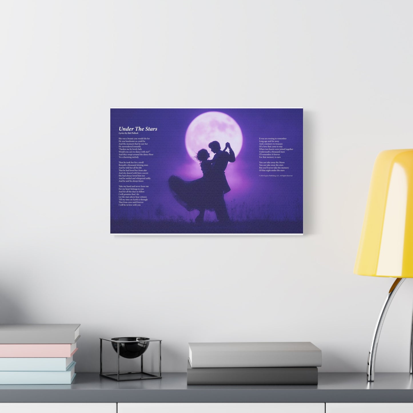 Under The Stars — Lyric Art Print (Canvas)