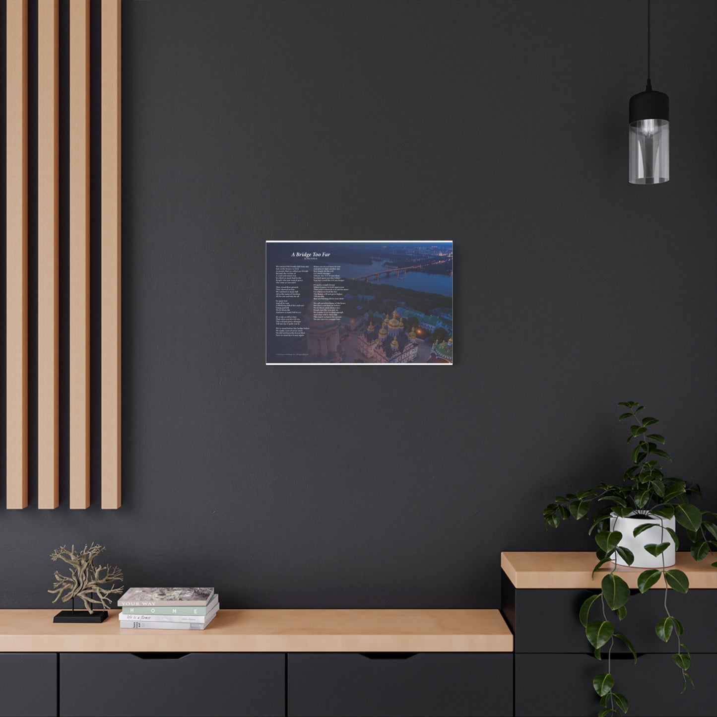 A Bridge Too Far — Lyric Art Print (Canvas)