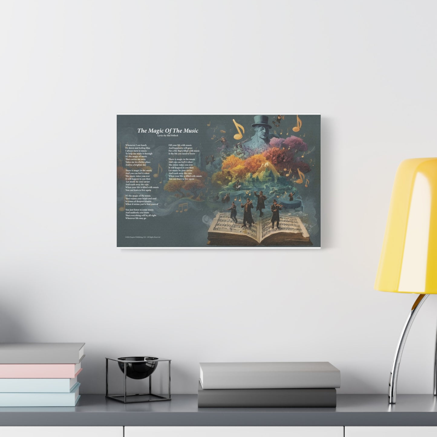 The Magic Of The Music — Lyric Art Print (Canvas)