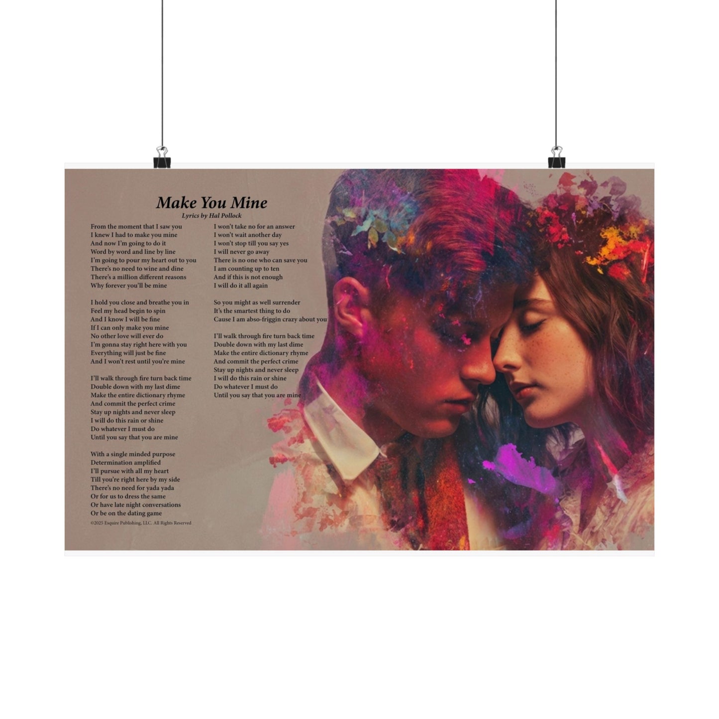 Make You Mine — Lyric Art Print (Matte Paper)