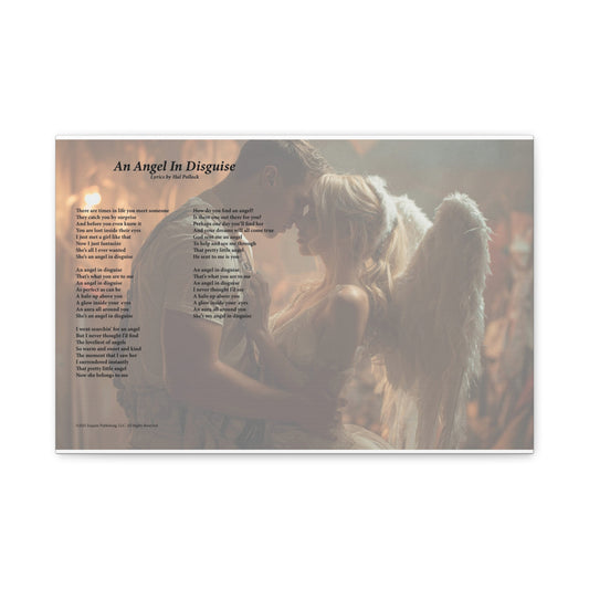 An Angel In Disguise — Lyric Art Print (Canvas)