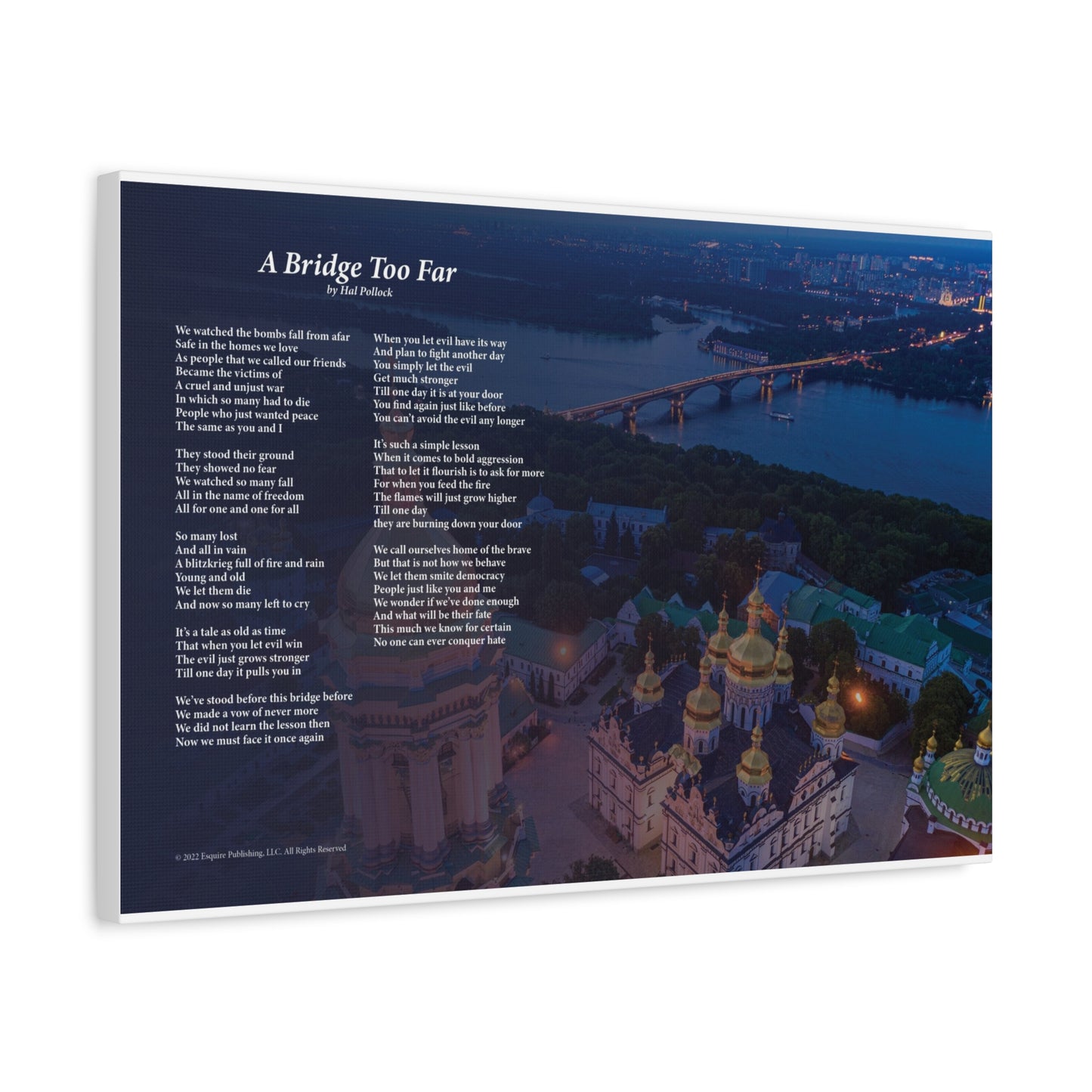 A Bridge Too Far — Lyric Art Print (Canvas)