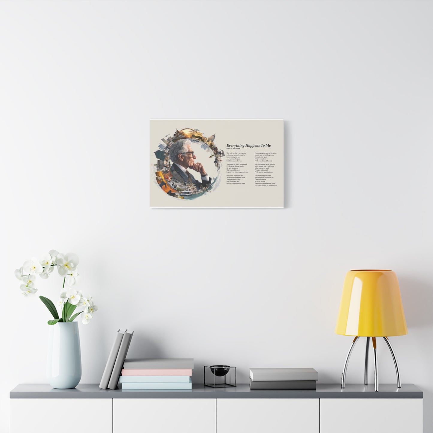 Everything Happens To Me — Lyric Art Print (Canvas)