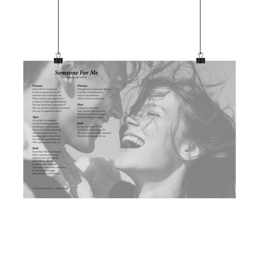 Someone For Me — Lyric Art Print (Matte Paper)