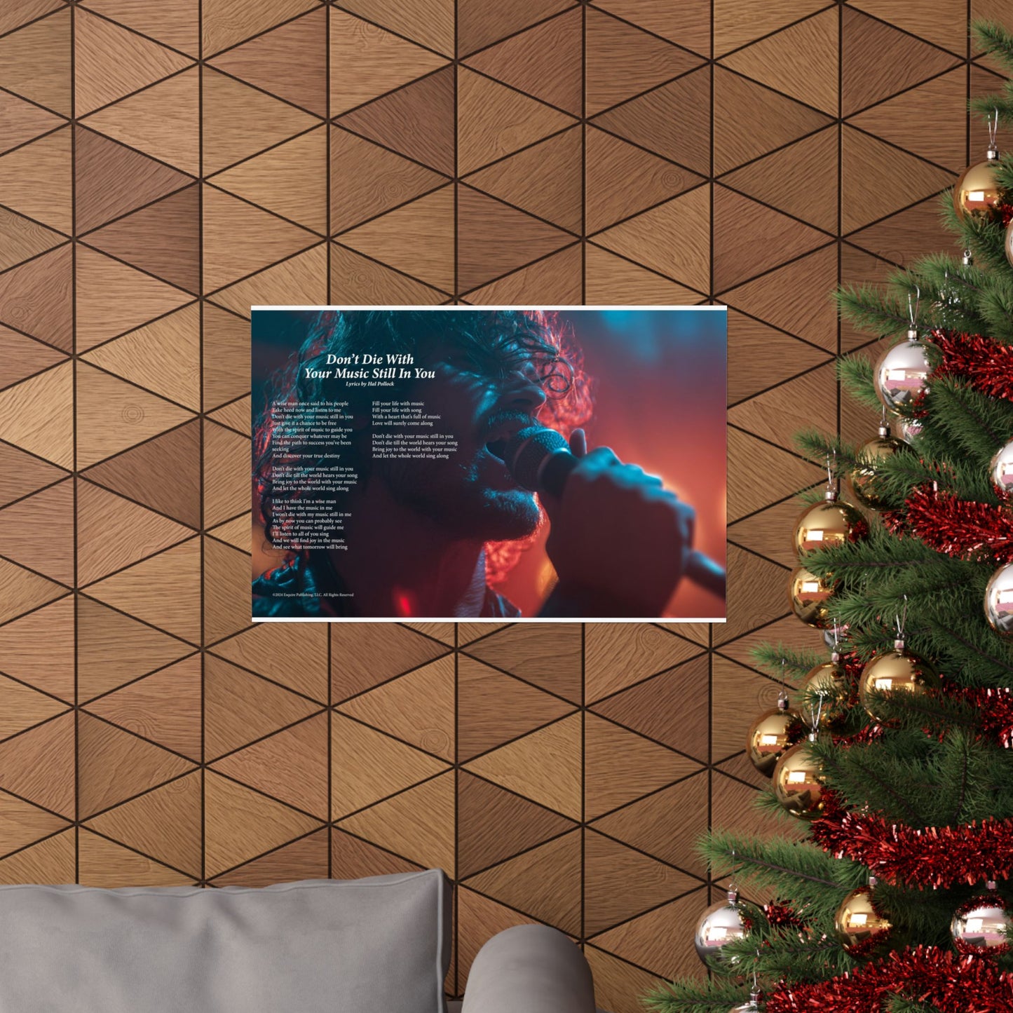 Don't Die With Your Music Still In You — Lyric Art Print (Matte Paper)
