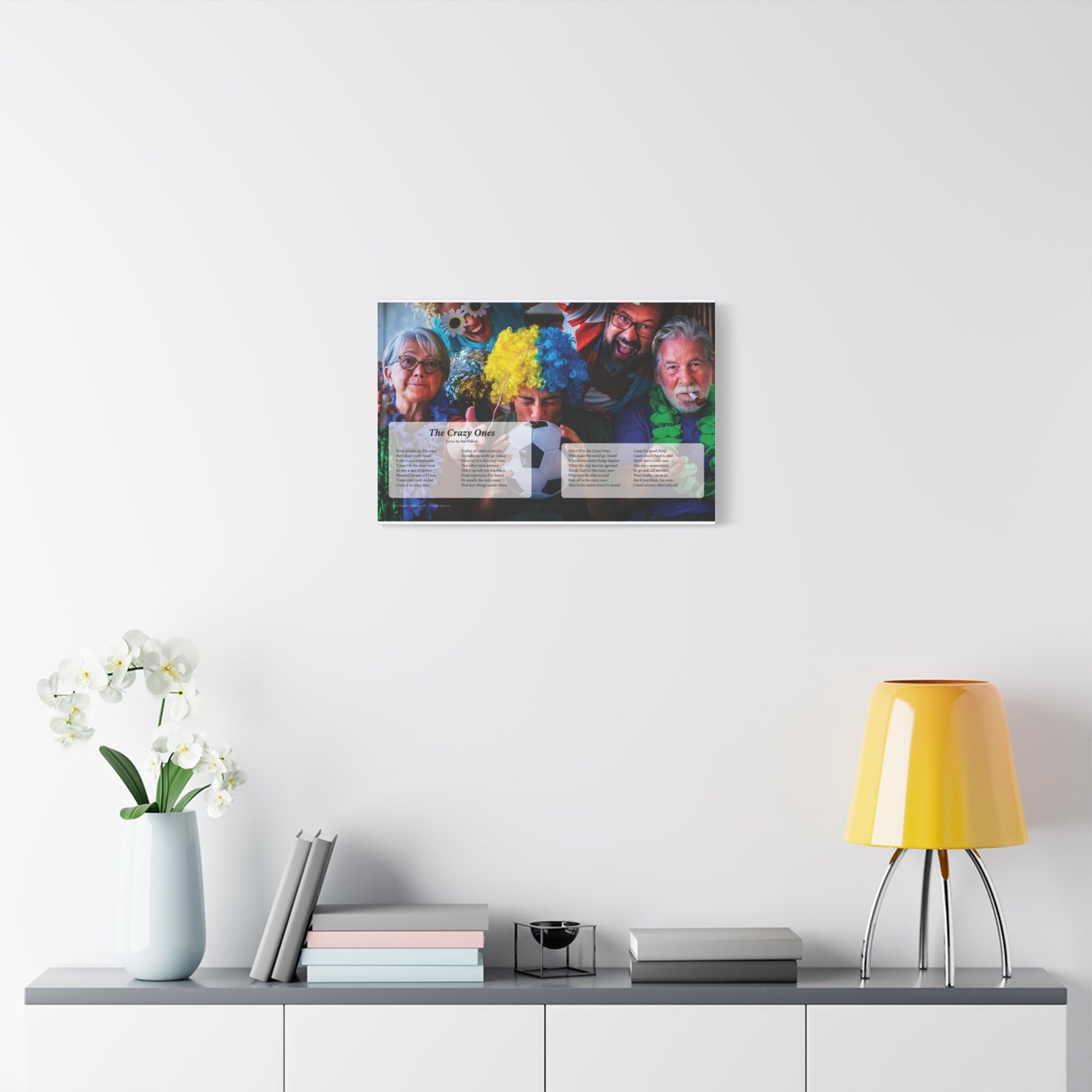 The Crazy Ones — Lyric Art Print (Canvas)