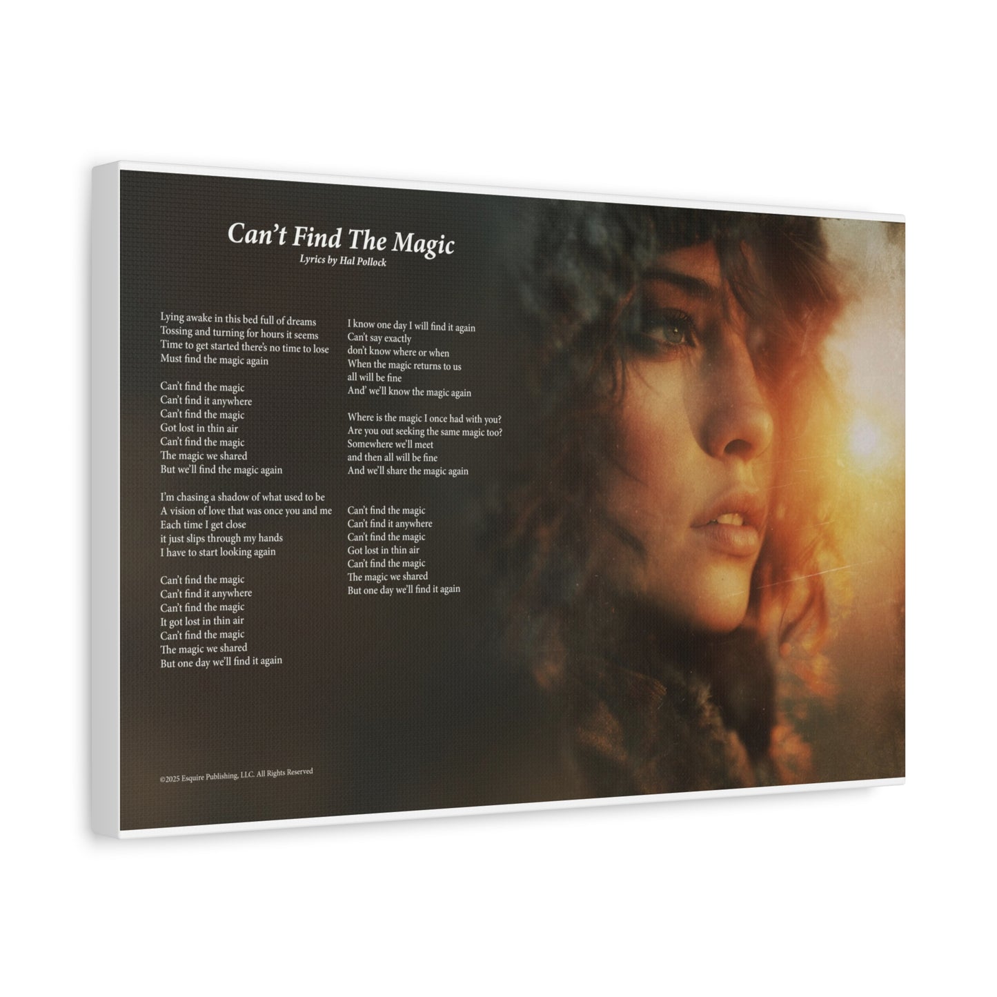 Can't Find The Magic — Lyric Art Print (Canvas)