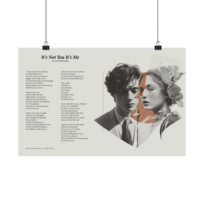 It's Not You It's Me — Lyric Art Print (Matte Paper)